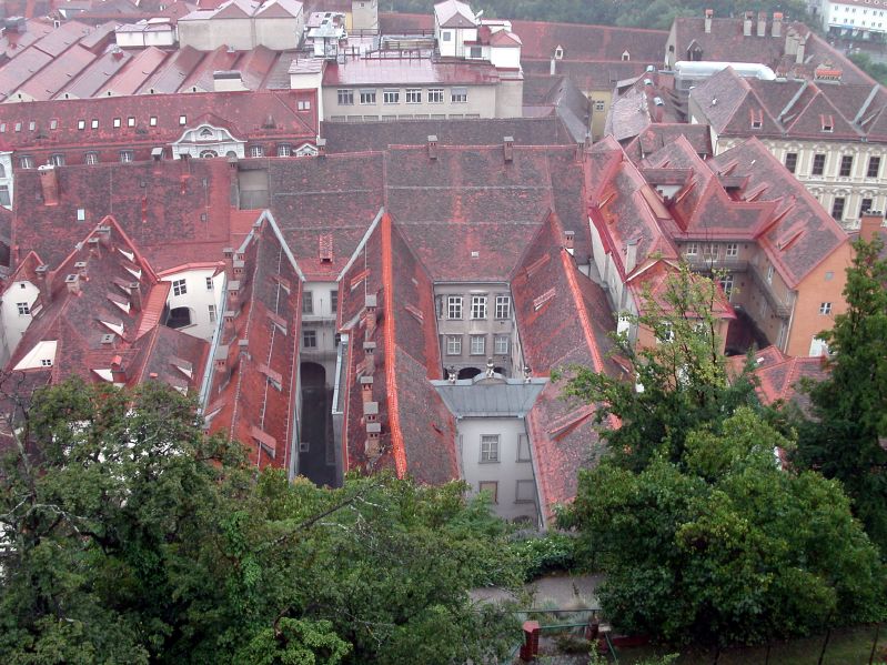 Graz castle mountain